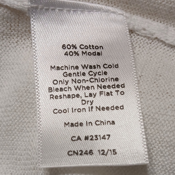 Talbots Cardigan Sweater Lightweight Open-Front - Picture 3 of 7